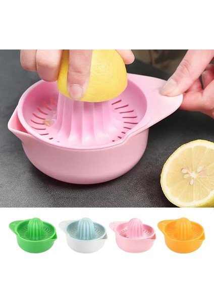 Turuncu 14.6X10.8X8.8 cm Manuel Taşınabilir Narenciye Sıkacağı Mutfak Aracı Plastik Portakal Limon Sıkacağı Çok Fonksiyonlu Meyve Suyu Sıkacağı Mutfak Aksesuarları (Yurt Dışından)
