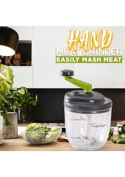 900 ml Mikser Mutfak Robotu Mutfak Manuel Güçlü Yumurta Blender Kıyma Makinesi Sebze Doğrama Parçalayıcı Paslanmaz Çelik Bıçak Kesici (Yurt Dışından) fiyatları