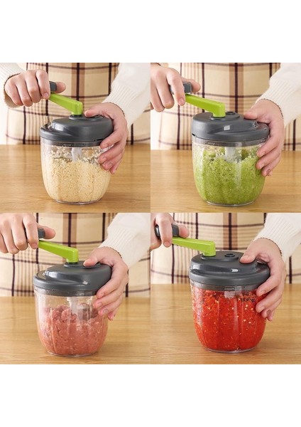 900 ml Mikser Mutfak Robotu Mutfak Manuel Güçlü Yumurta Blender Kıyma Makinesi Sebze Doğrama Parçalayıcı Paslanmaz Çelik Bıçak Kesici (Yurt Dışından) modelleri