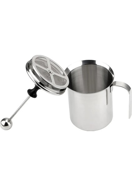 400ML 400/800ML Paslanmaz Çelik Manuel Süt Köpürtücü Süt Kreması Köpük Örgü Kahve Makinesi Mutfak Gereçleri Çift Örgü Köpürtücü (Yurt Dışından) fırsatları