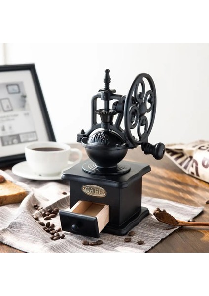 Kahverengi Manuel Kahve Değirmeni Mutfak Retro Tarzı Ahşap Fasulye Değirmeni Taşlama Dönme Dolap Tasarım Vintage Kahve Makinesi Öğütücü Araçları (Yurt Dışından) fiyatları