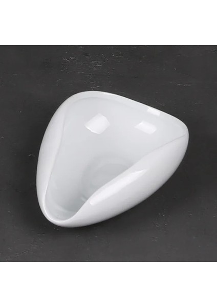 Bir Seramik Çay Kaşığı Kung Fu Çay Seti Aksesuarları Çay Tepsisi Süsler Retro Beyaz Porselen Seladonlar Çay Kaşığı Kürek Çay Gereçleri (Yurt Dışından)