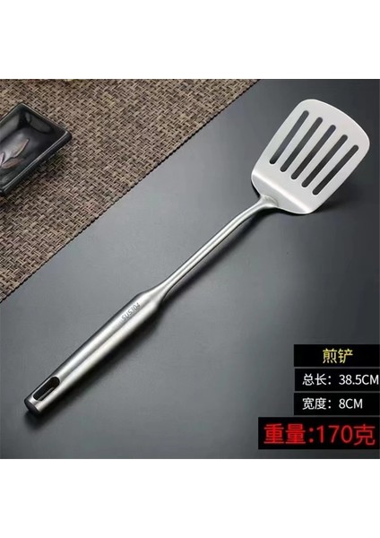 C1 304 Paslanmaz Çelik Spatula Çorba Kaşığı Oluklu Büyük Kevgir Kepçeli Içi Boş Kolu Pişirme Küreği Mutfak Aletleri Aksesuarları (Yurt Dışından)