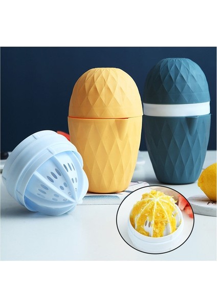 Sarı Çok Fonksiyonlu Manuel Sıkacağı Limon Portakal Narenciye Sıkacağı Taşınabilir Manuel Meyve Sıkacağı Blender Şişesi Mutfak Aksesuarları (Yurt Dışından)