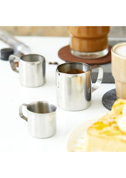 10 Oz Mini Paslanmaz Çelik Süt Sürahi Fincan Kahve Sürahisi Cappuccino Latte Sanat Sürahi Köpürtme Buhar Bardağı Süt Tenceresi Kahve Aksesuarları (Yurt Dışından) modelleri