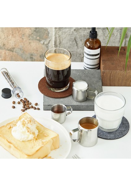 10 Oz Mini Paslanmaz Çelik Süt Sürahi Fincan Kahve Sürahisi Cappuccino Latte Sanat Sürahi Köpürtme Buhar Bardağı Süt Tenceresi Kahve Aksesuarları (Yurt Dışından) indirimleri