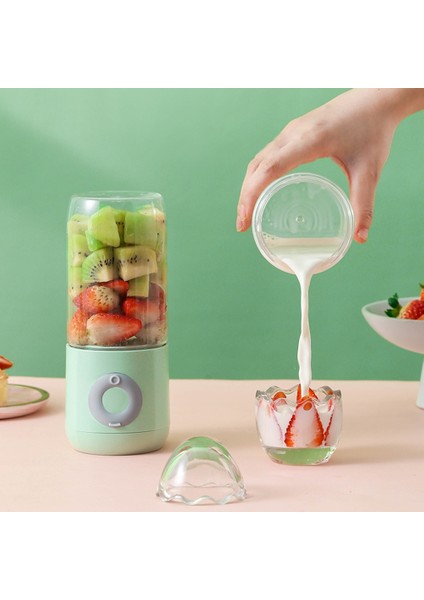 Pembe 500 ml 6 Bıçaklı Mini Taşınabilir Sıkacakları USB Elektrikli Mikser Meyve Smoothie Blenderı Mutfak Mutfak Robotu Makinesi Meyve Sıkacağı (Yurt Dışından)