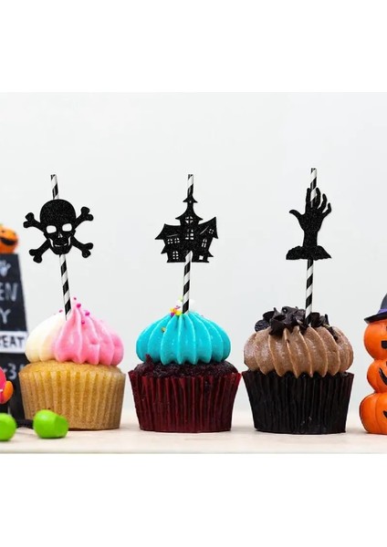 Cadılar Bayramı Partisi Pipetler 9 Spooky Cadılar Bayramı Yarasa Pipet Seti Cadılar Bayramı Pipet Parti Iyilik Süslemeleri Malzemeleri (Yurt Dışından)