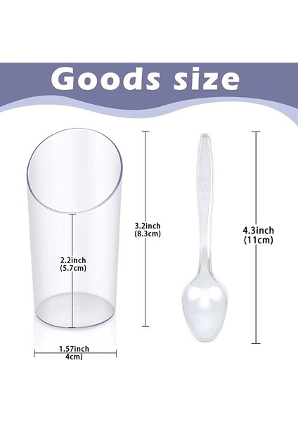 15 Adet 15/25 Adet 70 ml Tatlı Bardağı Plastik Dondurma Fincan Puding Meze Kaseler Noel Partisi Malzemeleri (Yurt Dışından)