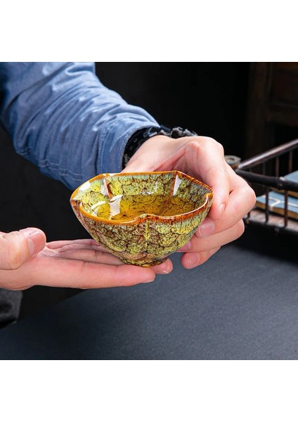 Derin Mavi Renkli Fırın Değişimi Çay Fincanı Kişisel Meditasyon Fincan El Yapımı Temmoku Sır Seramik Çay Kase Puer Master Fincan Çay Töreni Hediye (Yurt Dışından) fırsatları