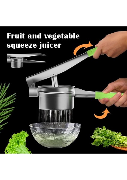 Açık Yeşil Paslanmaz Çelik Manuel Sıkacağı Nar Limon Suyu Sıkacağı El Basıncı Limon Şeker Kamışı Suyu Mutfak Meyve Sebze Aracı (Yurt Dışından) fiyatları