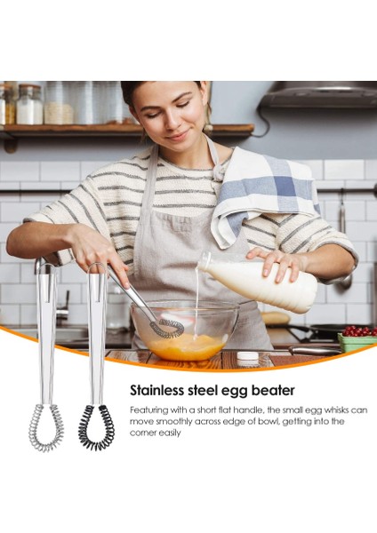 Aa Yumurta Çırpıcı Paslanmaz Çelik Mini Bahar Bobin Çırpma Silikon Çırpma El Sos Karıştırıcı Blender Süt Köpürtücü Köpürtücü Kahve (Yurt Dışından) modelleri