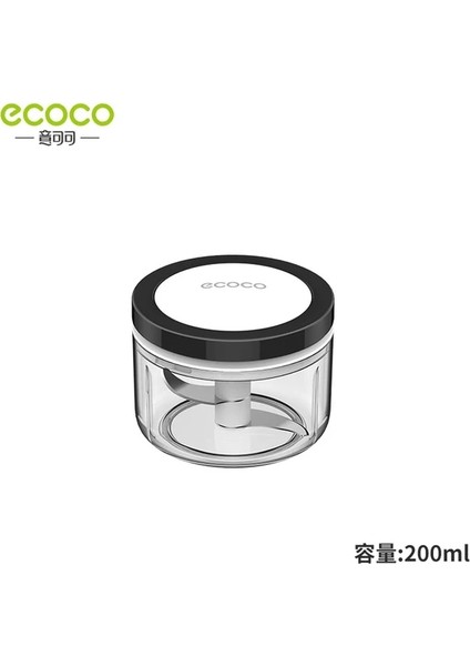 200 ml Siyah Ecoco 1000/550/200 ml Kıyma Makinesi El Gücüyle Çalışan Gıda Parçalayıcı Kıyma Karıştırıcı Blender Doğramak Için Et Meyve Sebze Fındık Öğütücüler (Yurt Dışından)
