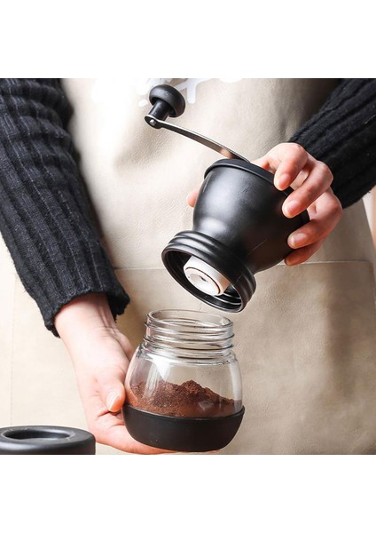 Siyah Manuel Kahve Değirmeni Taşınabilir Yıkanabilir Görsel Siyah 6/8 Dişliler Ayarlanabilir El Kahve Değirmeni Seramik Taşlama Çekirdek (Yurt Dışından) fırsatları