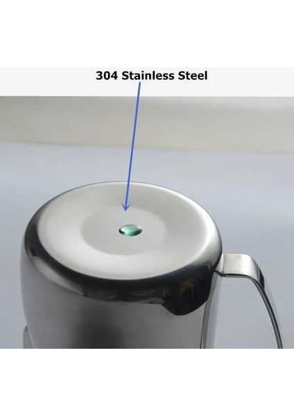 Titanyum Mavisi 600 ml 304 Paslanmaz Çelik Motta Süt Sürahisi Frother Latte Sanat Fincan Süt Köpürtme Sürahi Kreması Süt Köpüğü Makinesi Melkopschuimer 350/600 ml (Yurt Dışından) modelleri
