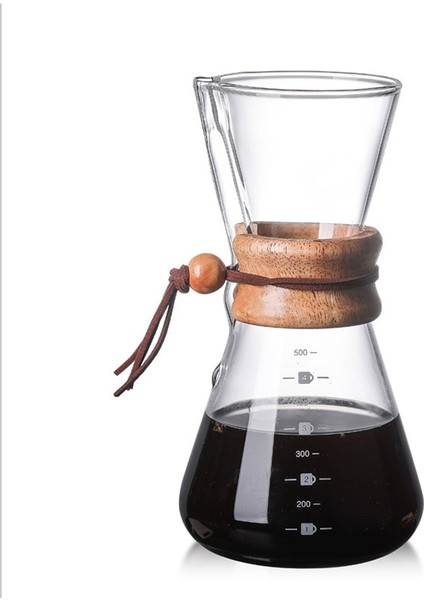 400ML Filtresiz 400ML/2 Fincan Isıya Dayanıklı Cam Espresso Kahve Makinesi Huni Tarzı Makine Üzerine Dökün Filtre Kabı Ahşap Saplı Yeniden Kullanılabilir (Yurt Dışından) fiyatları