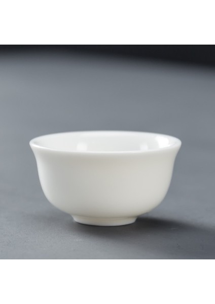 B--35 ml Dehua Beyaz Porselen Çay Fincanı Çin El Yapımı Seramik Çay Seti Çay Fincanı Ana Fincan Çay Kase Drinkware Taşınabilir Kişisel Tek Fincan (Yurt Dışından)