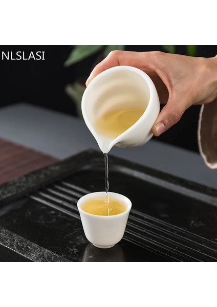 B--35 ml Dehua Beyaz Porselen Çay Fincanı Çin El Yapımı Seramik Çay Seti Çay Fincanı Ana Fincan Çay Kase Drinkware Taşınabilir Kişisel Tek Fincan (Yurt Dışından) fırsatları