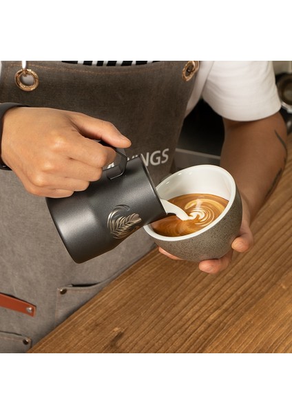 450ML 350ML/500ML/700ML Paslanmaz Çelik Frothing Sürahi Zanaat Espresso Kahve Barista Latte Cappuccino Süt Krem Fincan Frothing Sürahi (Yurt Dışından)
