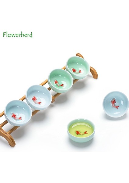 Pembe Yeşil Seramik Porselen Seladonlar Çay Bardağı Teaware Kung Fu Çay Bardağı Kase Sazan Çay Seti Bardak Çay Bardağı Kung Fu Çay Bardağı Seti Çay Kase (Yurt Dışından) indirimleri