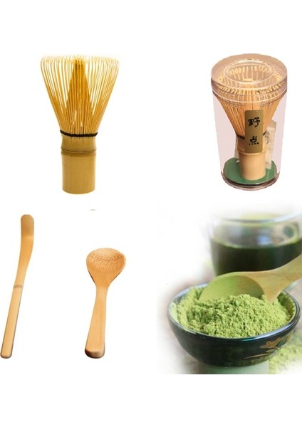 1 Adet Yeni Çay Seti Japon Çay Seti Matcha Çırpma Teli (Chasen) Çay Kaşığı ve Kepçe (Chashaku) Matcha Çay Seti Bambu Aksesuarları (Yurt Dışından) indirimleri