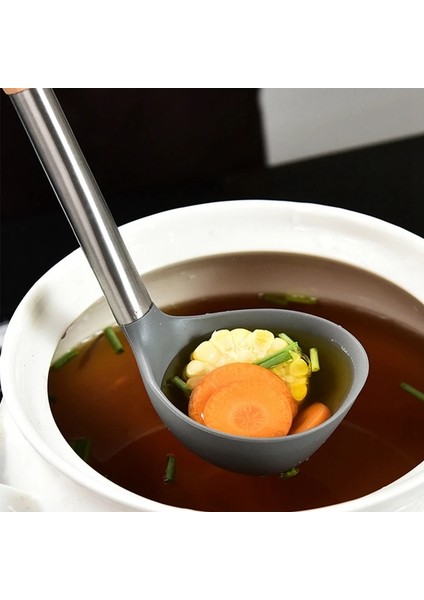 Spatula Mutfak Eşyası Yapışmaz Ahşap Saplı Çorba Kepçesi Kızartma Spatula Oluklu Kaşık Silikon Pişirme Mutfak Eşyaları (Yurt Dışından) indirimleri