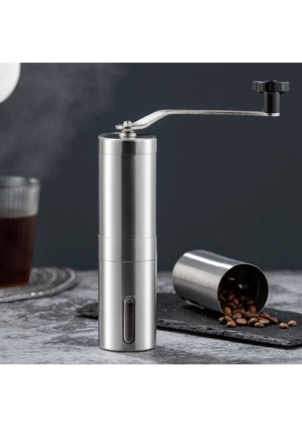 Küçük Manuel Kahve Değirmeni El Çelik Seramik Çekirdek Kahve Öğütme El Değirmeni Cafe Burr Değirmeni Öğütücü Seramik Mısır Kahve Makinesi (Yurt Dışından)
