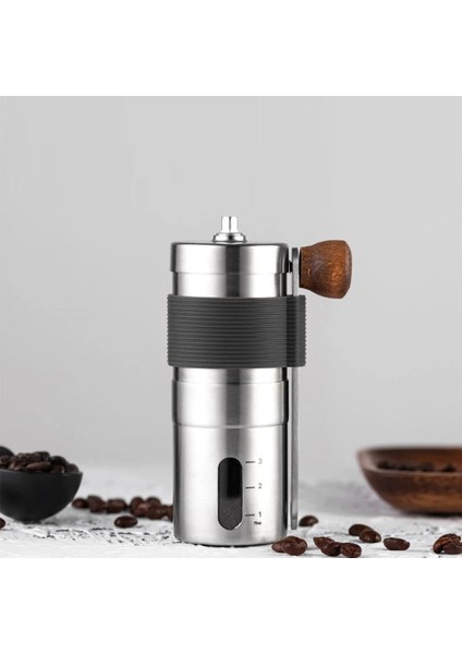 Açık Kahverengi Ev Taşınabilir Manuel Kahve Değirmeni El Kahve Değirmeni Seramik Çapaklar ile Ayarlanabilir Ayarlar Taşınabilir El Krank Araçları (Yurt Dışından) modelleri