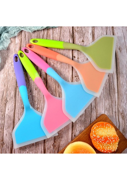 SANJ06-4 Gıda Sınıfı Pişirme Gereçleri Çeviriciler Silikon Spatula Pişirme Yapışmaz Tencere Biftek Pizza Spatula Silikon Mutfak Araçları (Yurt Dışından) modelleri