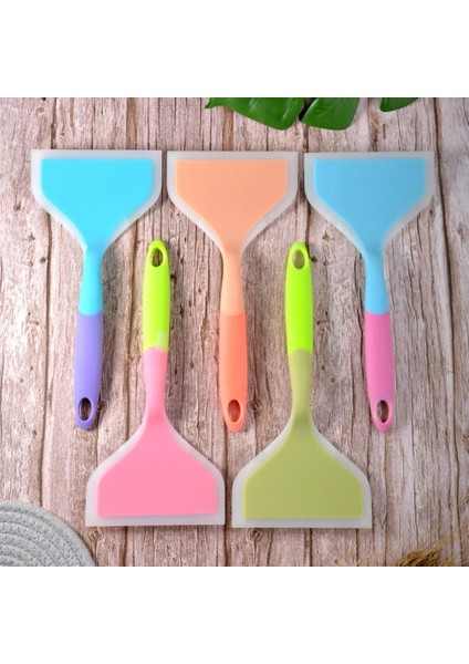 SANJ06-4 Gıda Sınıfı Pişirme Gereçleri Çeviriciler Silikon Spatula Pişirme Yapışmaz Tencere Biftek Pizza Spatula Silikon Mutfak Araçları (Yurt Dışından) fırsatları