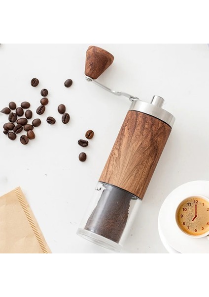 Ahşap Tahıl Upg Manuel Kahve Değirmeni Yüksek Kaliteli Taşınabilir El Taşlama ve Pudralama Ayarlanabilir ve Kullanışlı (Yurt Dışından) indirimleri