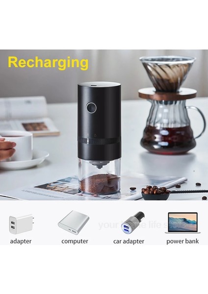 Beyaz Kahve Çekirdeği Öğütücü Elektrikli, Type-C USB Şarj Seramik Çapak Taşınabilir Elektrikli Kahve Değirmeni Değirmeni Kahve Lover Için Yeni Yükseltme (Yurt Dışından) indirimleri