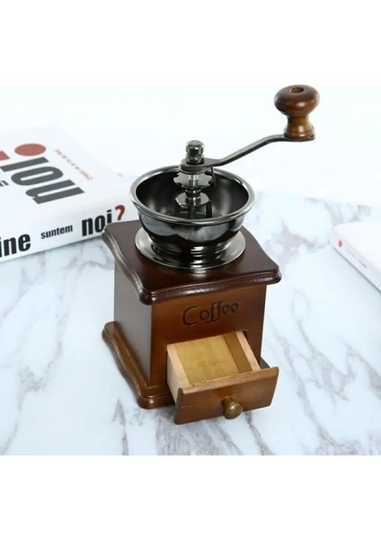 Retro El Değirmeni Kahve Makinesi El Yapımı Kahve Çekirdeği Öğütücü Makinesi Dökme Demir Makinesi Vintage Tarzı Değirmen Mutfak Aksesuarları (Yurt Dışından) fiyatları
