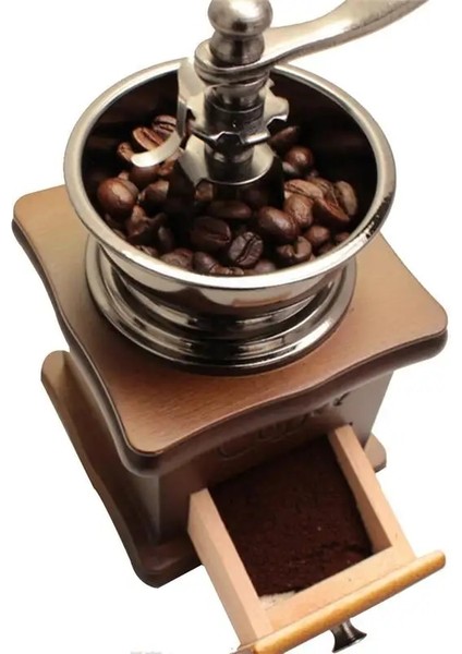 Retro El Değirmeni Kahve Makinesi El Yapımı Kahve Çekirdeği Öğütücü Makinesi Dökme Demir Makinesi Vintage Tarzı Değirmen Mutfak Aksesuarları (Yurt Dışından) fırsatları