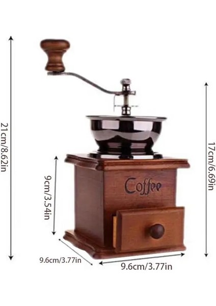 Retro El Değirmeni Kahve Makinesi El Yapımı Kahve Çekirdeği Öğütücü Makinesi Dökme Demir Makinesi Vintage Tarzı Değirmen Mutfak Aksesuarları (Yurt Dışından) indirimleri