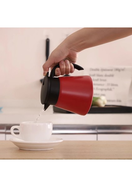 BLACK-680ML 304 Paslanmaz Çelik Cezve Yalıtım Su Isıtıcısı Çift Katmanlı Yalıtım Pot Cezve 360 Derece Baş Aşağı Sızıntı Olmadan (Yurt Dışından) fiyatları