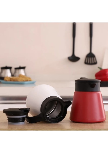BLACK-680ML 304 Paslanmaz Çelik Cezve Yalıtım Su Isıtıcısı Çift Katmanlı Yalıtım Pot Cezve 360 Derece Baş Aşağı Sızıntı Olmadan (Yurt Dışından) modelleri