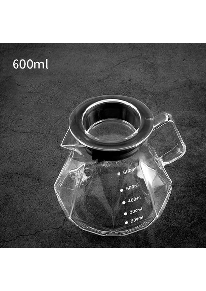 B 360ML 600ML 900ML Aralığı Üzerine Dökün Kahve Sunucusu Sürahi Damla Cezve Kahve Su Isıtıcısı Brewer Barista Percolator Şeffaf (Yurt Dışından)