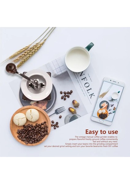 No 1 Manuel Kahve Makinesi Retro El Krank Katı Ahşap Kahve Değirmeni Ev Değirmeni Kahve Değirmeni (Yurt Dışından) fırsatları
