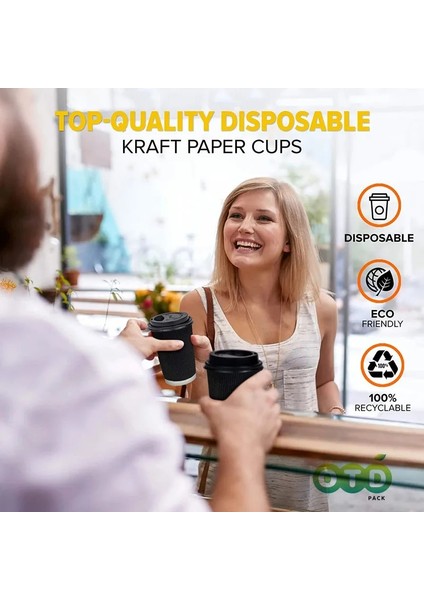 8 Oz Kombo Set 20 Adet Siyah Dalgalı Çift Duvarlı Kağıt Bardaklar, Tek Kullanımlık Kahve Fincanları, Noel Partisi ve Günlük Için Kağıt Bardaklar [kapaklar Isteğe Bağlıdır] (Yurt Dışından)
