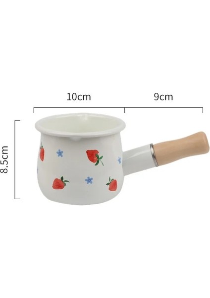 Fangzi 500ML Emaye Kahve Süt Tenceresi Ahşap Saplı Tencere Tencere Yulaf Ezmesi Tereyağı Pişirme Tavası Yapışmaz Gaz Sobası Indüksiyon (Yurt Dışından) indirimleri