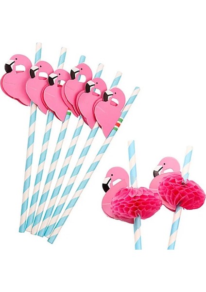 Mavi 1 Takım Flamingo Kendi Başına Yap Kağıdı Şemsiye Içecek Seçtikleri Karton El Sanatları Payet Ananas Yaz Doğum Günü Hawaii Parti Süslemeleri (Yurt Dışından)