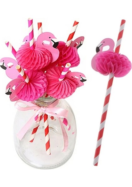 Mavi 1 Takım Flamingo Kendi Başına Yap Kağıdı Şemsiye Içecek Seçtikleri Karton El Sanatları Payet Ananas Yaz Doğum Günü Hawaii Parti Süslemeleri (Yurt Dışından)