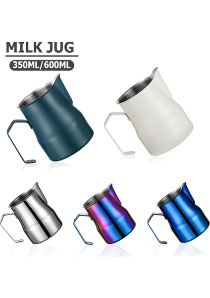 Mat Siyah 500ML Paslanmaz Çelik Süt Sürahisi Köpürtme Sürahisi Süt 350ML Espresso Makinesi Cappuccino Latte Art Köpüklendirme Sürahisi Barista Süt Sürahisi Bardak (Yurt Dışından) fiyatları