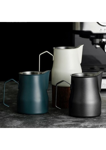 Mat Siyah 500ML Paslanmaz Çelik Süt Sürahisi Köpürtme Sürahisi Süt 350ML Espresso Makinesi Cappuccino Latte Art Köpüklendirme Sürahisi Barista Süt Sürahisi Bardak (Yurt Dışından) modelleri