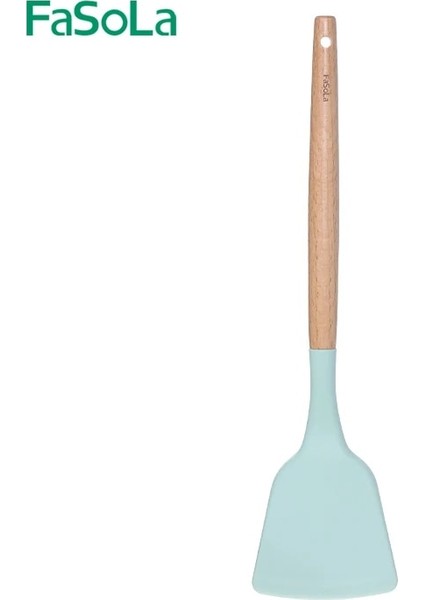 Zeytin Yeşili Fasola Gıda Sınıfı Kişiselleştirilmiş Kayın Saplı Silikon Spatula (Yurt Dışından) fiyatları