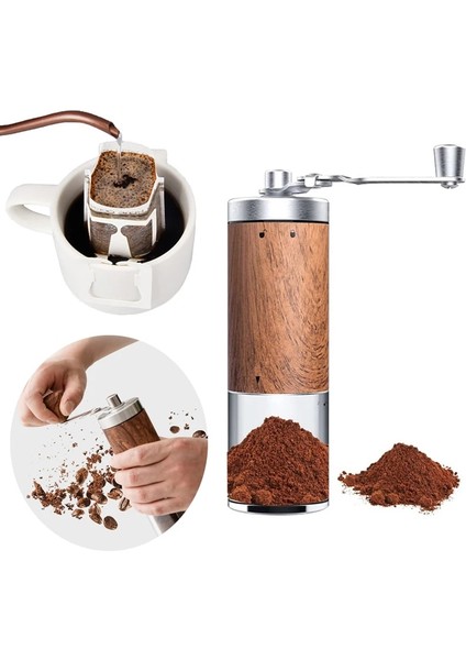 25 Adet Fliter Çanta Manuel Kahve Değirmeni Paslanmaz Çelik El Ayarlanabilir Çelik Çekirdek Çapak Mutfak Taşınabilir Kahve Değirmenleri Kahve Espresso Presi (Yurt Dışından)