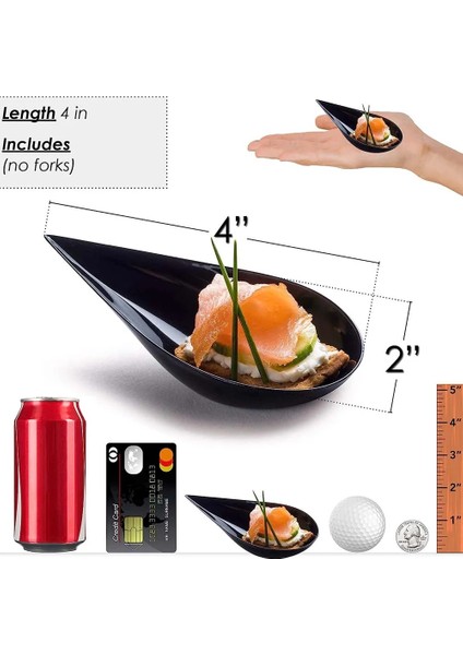 Beyaz 200 Adet Gözyaşı Damlası Mini Meze Tabakları Yeniden Kullanılabilir Plastik Kaşık Mezeler Yemekleri Servis Tabağı Kaşık Seti Catering Tatlı Tadım Bardaklar (Yurt Dışından) fırsatları