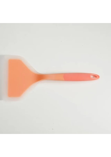 Turuncu Silikon Mutfak Eşyaları 1 Adet Spatula Yapışmaz Pizza Küreği Pişirme Gereçleri Kanca ile Pişirme Aracı Mutfak Kazıyıcı (Yurt Dışından)