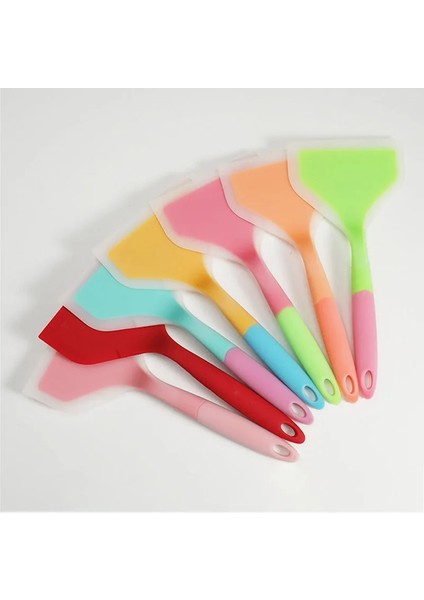 Turuncu Silikon Mutfak Eşyaları 1 Adet Spatula Yapışmaz Pizza Küreği Pişirme Gereçleri Kanca ile Pişirme Aracı Mutfak Kazıyıcı (Yurt Dışından) fiyatları